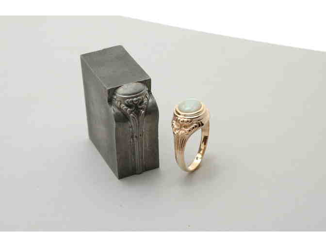 14 Karat Gold and One Carat Opal Ring from North House Instructor Todd Hawkinson