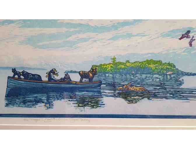 'The Trapper's Daughter & the Safe Passage' Framed Giclee from Sivertson Gallery