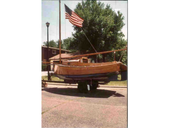 Classic 1956 17ft. Gaff Rig Wooden Sailboat