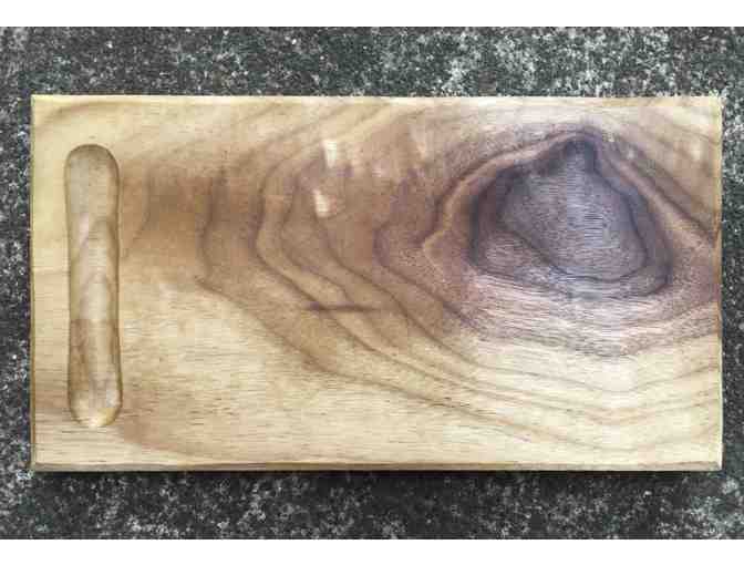 Carved Walnut Cutting Board from North House Instructor Rose Holdorf