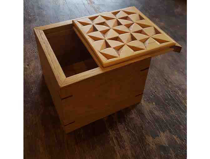Butternut, Basswood, and Walnut Box by North House Instructor Cecilia Schiller