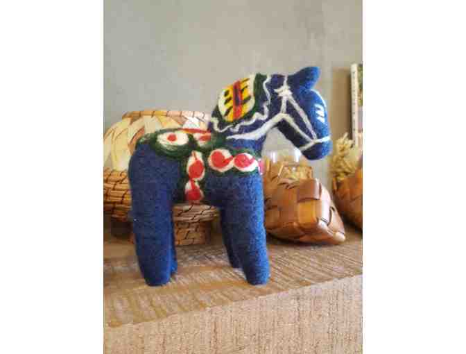 Felted Dala Horse from North House Instructor Laura Berlage