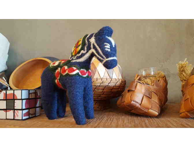 Felted Dala Horse from North House Instructor Laura Berlage