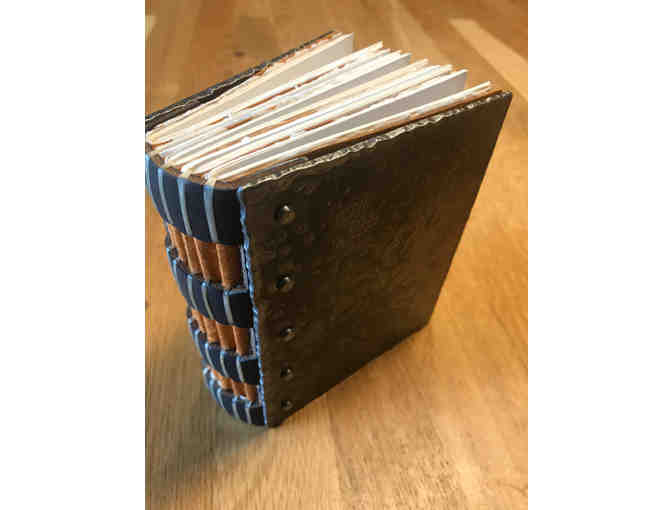 Hand Bound Steel Covered Book by North House Instructor Carla Hall
