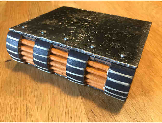 Hand Bound Steel Covered Book by North House Instructor Carla Hall