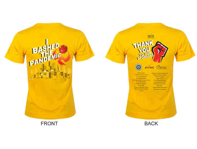Bash the Pandemic T-Shirt: Size Medium - Photo 1