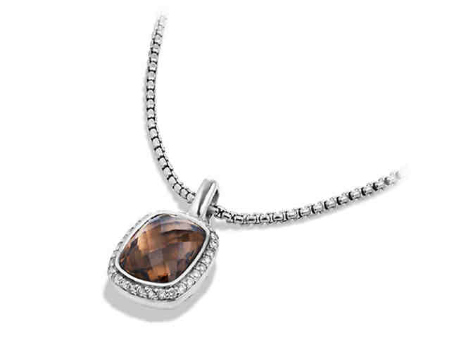 David Yurman Noblesse Pendant Necklace with Smoky Quartz and Diamonds