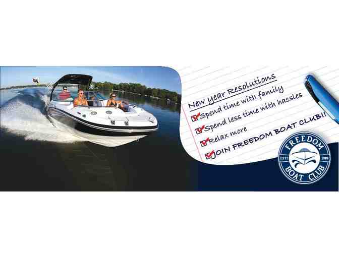 Full Access, Unlimited Use Membership for the 2017 Season at Freedom Boat Club
