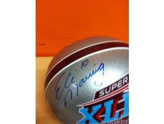 New York Giants Super Bowl XLII - Autographed Eli Manning Helmet