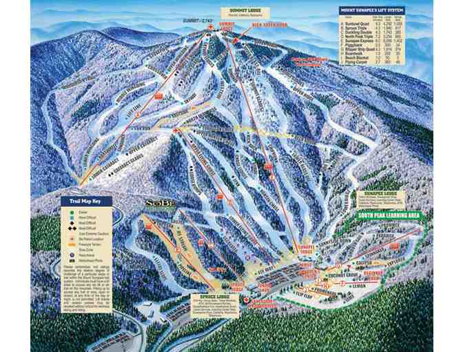 (2) Adult Lift Tickets at Mount Sunapee