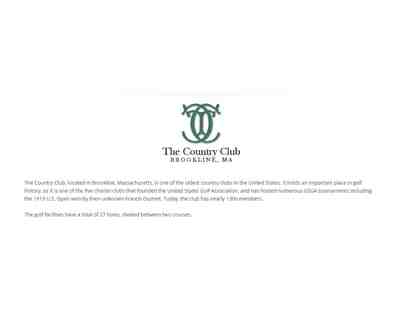 Golf for three guests with a member at The Country Club