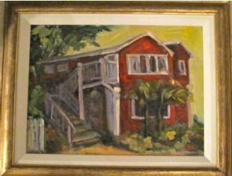 Pacific Grove Cottage Original Impressionist Oil Painting