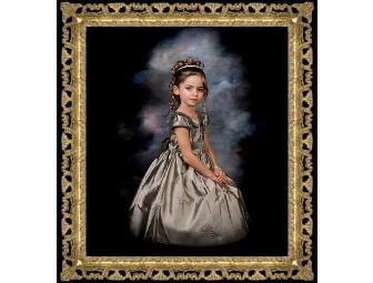 Masterpiece Child's Portrait on Canvas by Rowley Portraiture