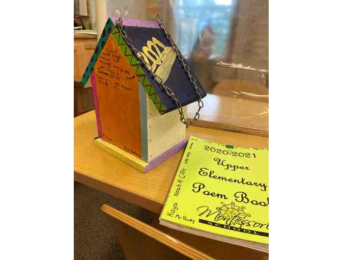 Painted Bird House and Poetry Book by NMS Upper Elementary