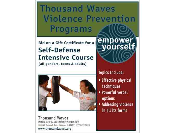 Gift Certificate for a Self-Defense Course at Thousand Waves