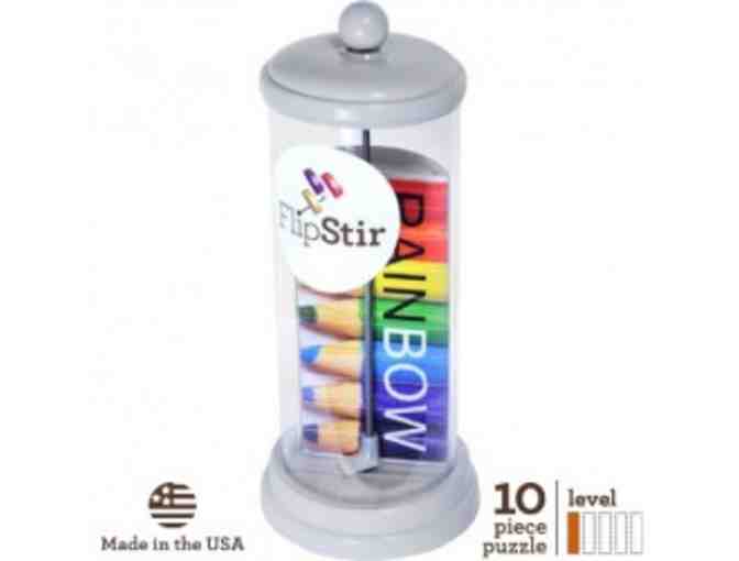 FlipStir Puzzle - Level 1 'Rainbow Pencils'