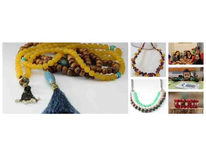 Class pass for 3 people & $10 towards beads at AVP Jewelery & Beads