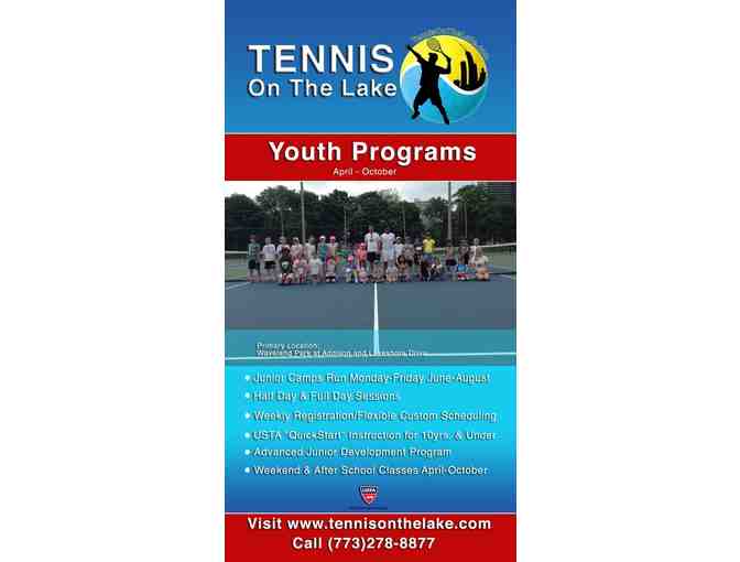 Tennis on the Lake - one week of 1/2 Day Tennis Camp, ages 5-16
