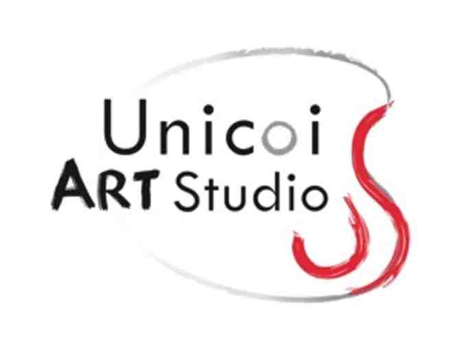 $20 Gift Certificate for art classes, camp or birthday parties at Unicoi Art Studio