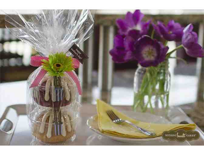 Bundtlet tower with a free bundtlet for a year from Nothing Bundt Cakes Lincoln Park