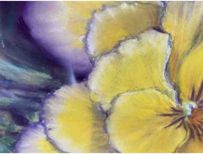Yellow Pansies -- painting by local artist Madeleine LaRose