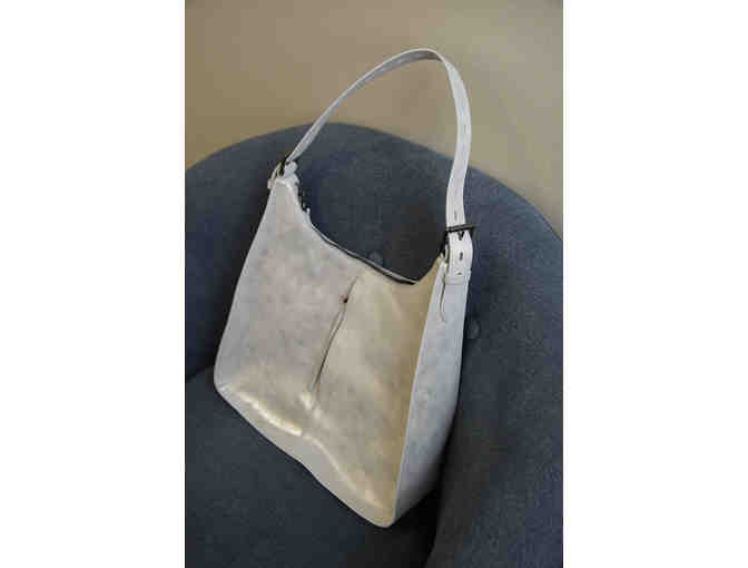 Hobo Silver Metallic Shoulder Bag