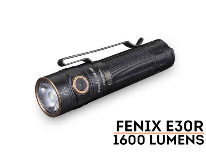Fenix E30R Rechargeable EDC Flashlight (Black Casing) - Photo 1