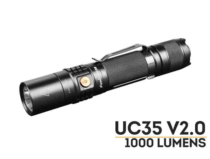 Fenix UC35 V2.0 LED Rechargeable EDC Flashlight (Black Casing)