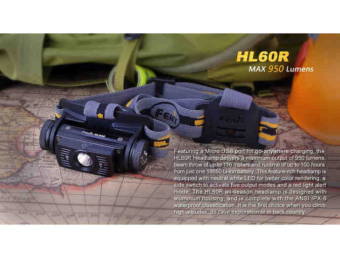 Fenix HL60R USB Rechargeable LED Headlamp