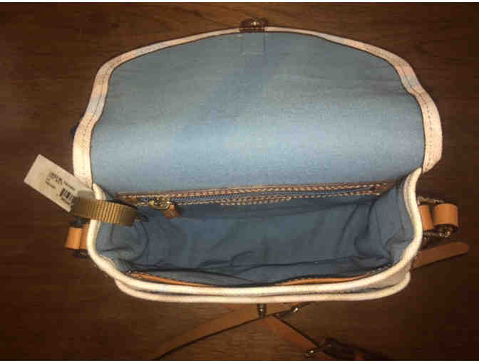 DOONEY AND BOURKE MULTI CHEVRON FIELD BAG (NWT)