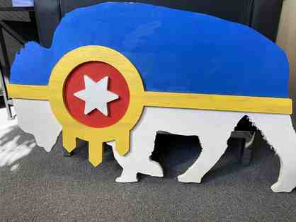 Tulsa Bison Wall Hanging - Large