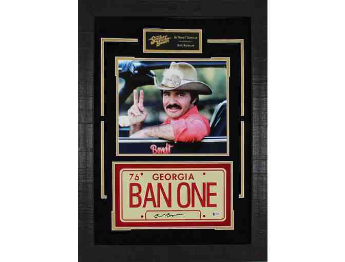 Burt Reynolds Signed Replica License Plate from Smokey and the Bandit
