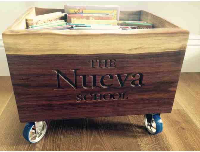 Kindergarten Class Gift: Handcrafted Wooden Book Crate (Kindergarten)