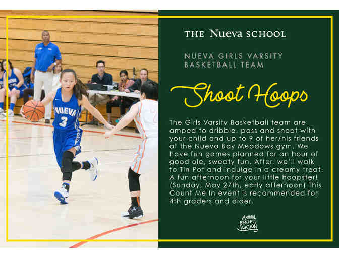 1st Nueva US Girls Basketball Team Shoot Hoops (For Students)