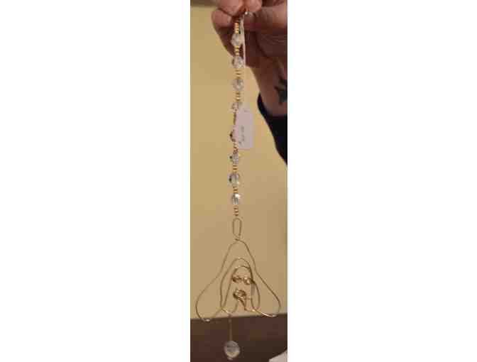 Handmade wire rearview mirror charm