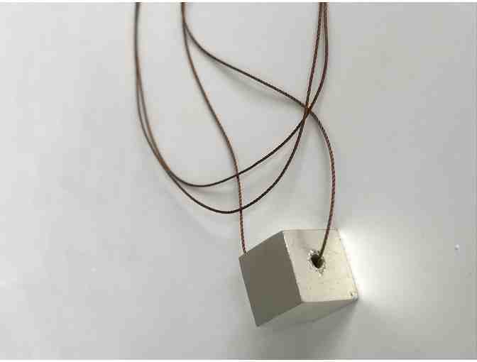 Gilded Cube Necklace
