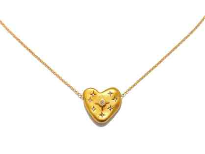 Sliding Heart Talisman Necklace by Sequin Jewelry