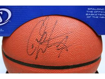 Basketball Autographed by NY Knicks Carmello Anthony/Miami Heat Chris Bosh