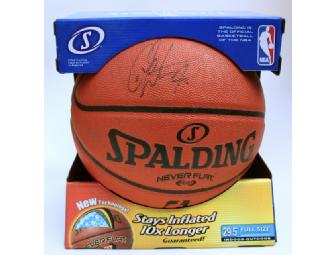 Basketball Autographed by NY Knicks Carmello Anthony/Miami Heat Chris Bosh