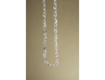 Necklace - Crystal Beads, Silver Closure