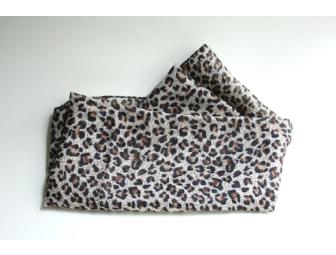 Silky Chiffon Scarf - Leopard Print