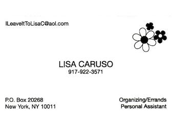 Lisa Caruso - 2 Hours Professional Organizing/Personal Assistant