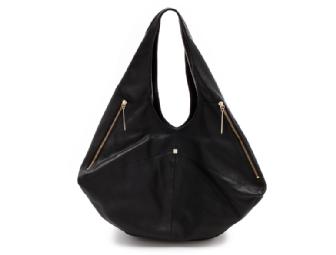 Pour La Victoire - Nouveau Large Hobo Bag in Black Leather