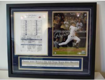 NEWS JUST IN!!! FOUR Yankees Tickets plus Derek Jeter Framed, Autographed Photo