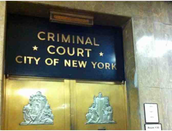 'Night Court' at Manhattan Criminal Court and Dinner in Chinatown for up to 3 people.