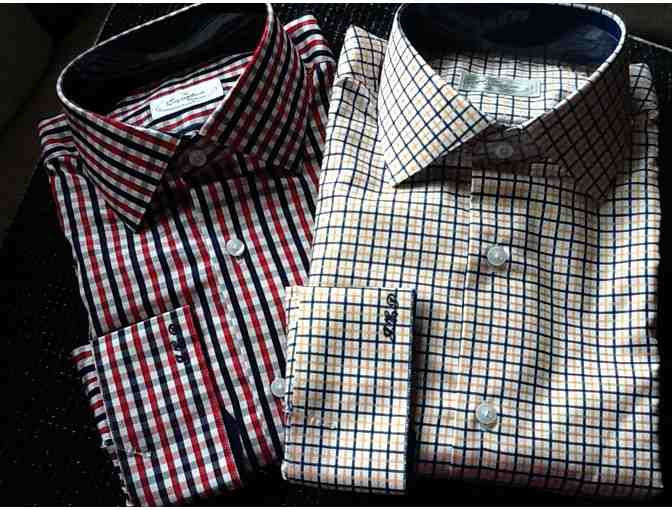 4 CUSTOM MADE SHIRTS and 2 SILK TIES