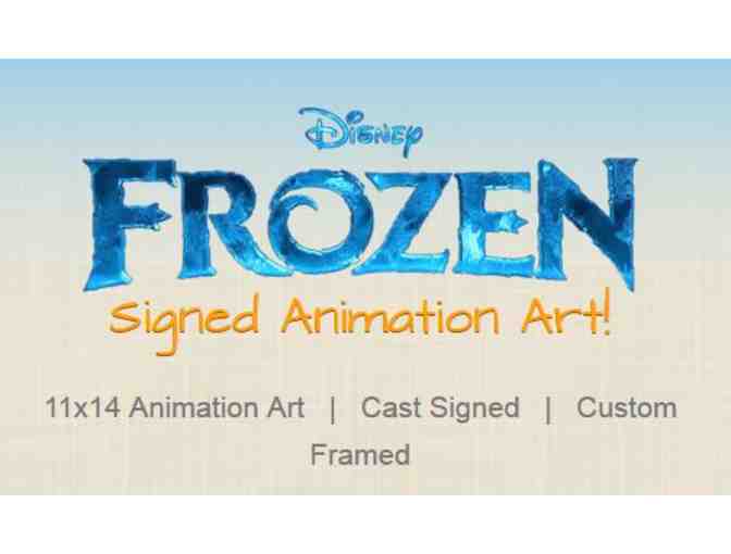 FROZEN Animation Art SIGNED BY IDINA MENZEL & MORE