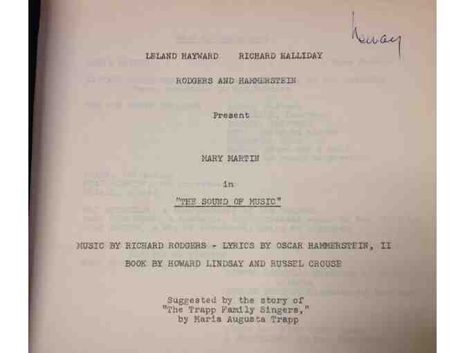 Original Script with Notations and Changes: THE SOUND OF MUSIC