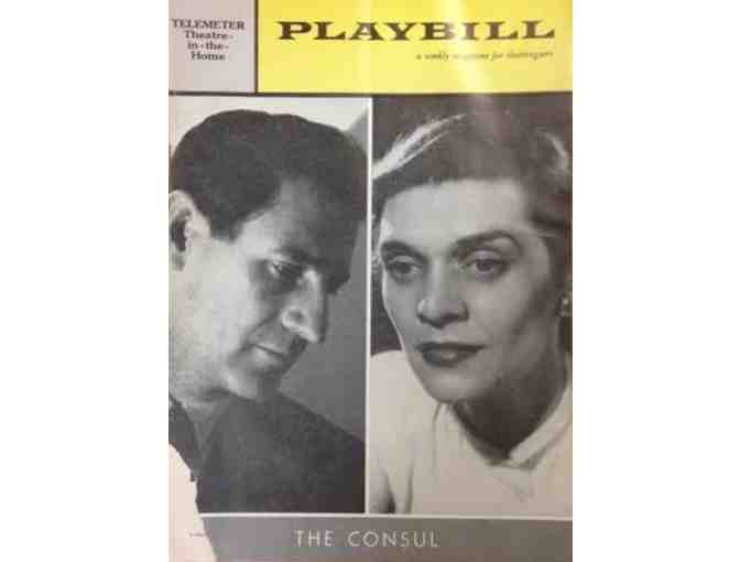 THE CONSUL: Neway's Printed Score, Original Cast Album, Playbill, Souvenir guide and 2CDs