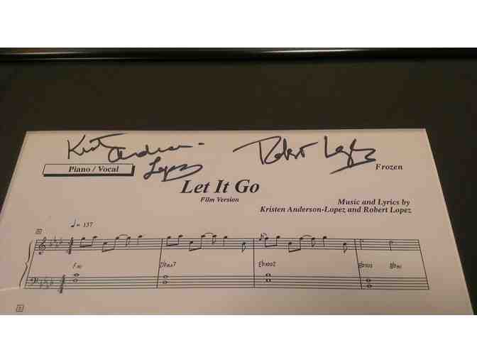 LET IT GO from FROZEN: SIGNED by Composers Robert Lopez & Kristen Anderson-Lopez
